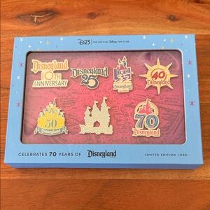 Disneyland 70th Anniversary Legacy Set LE 1000 Disney Trading Collecting Pins